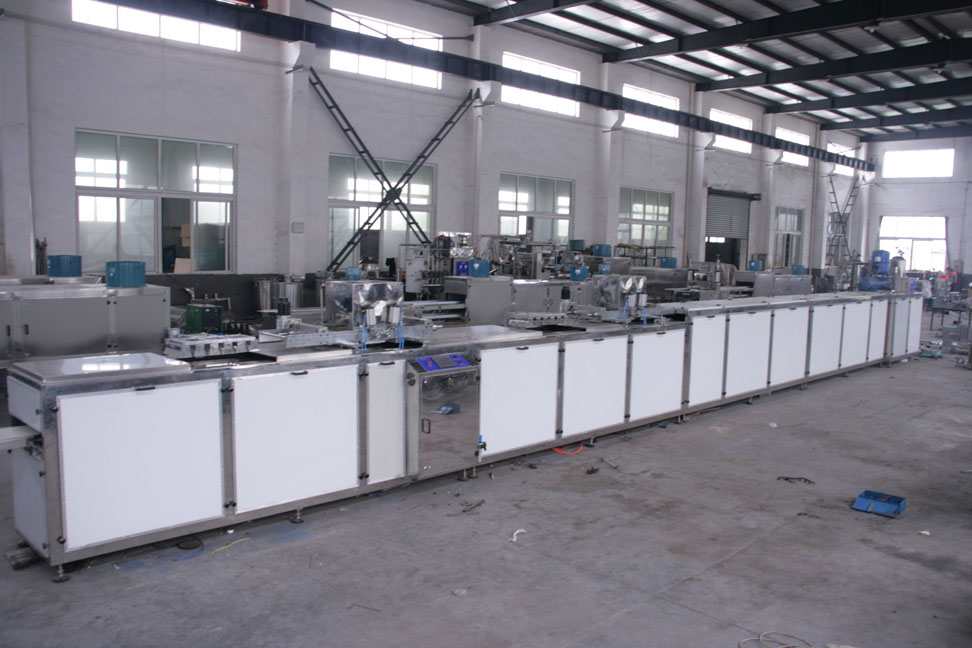 Chocolate moulding machines line
